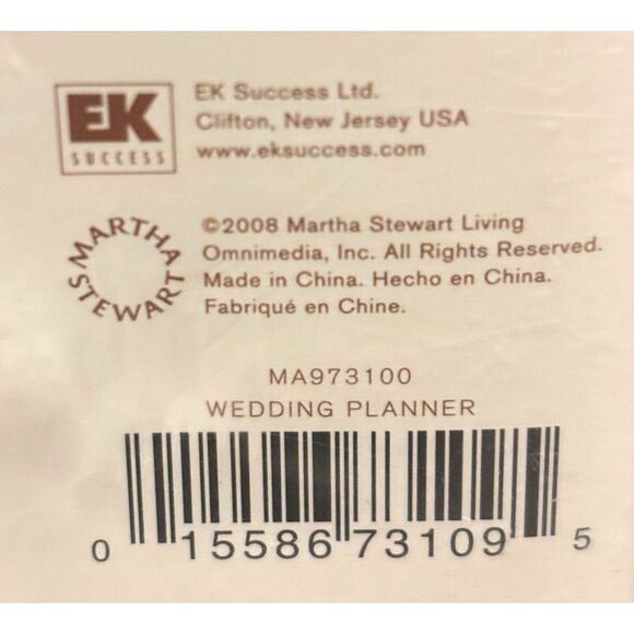 Martha Stewart Our Wedding Keepsake 3 Hole Ring Planner Binder Photo Book-New! - Picture 9 of 10